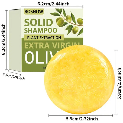 Premium Olive Oil Shampoo Soap Bar 60g – Deeply Nourishing, Sulfate & Paraben-Free, Natural Hair Cleanser for Strong, Shiny Hair