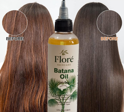 Floré Haircare Batana Oil 118ml | Pure Batana Oil for Hair Growth, Thinning Hair, Scalp Nourishment & Shine | 100% Natural, Paraben-Free, Vegan - Floré Haircare 