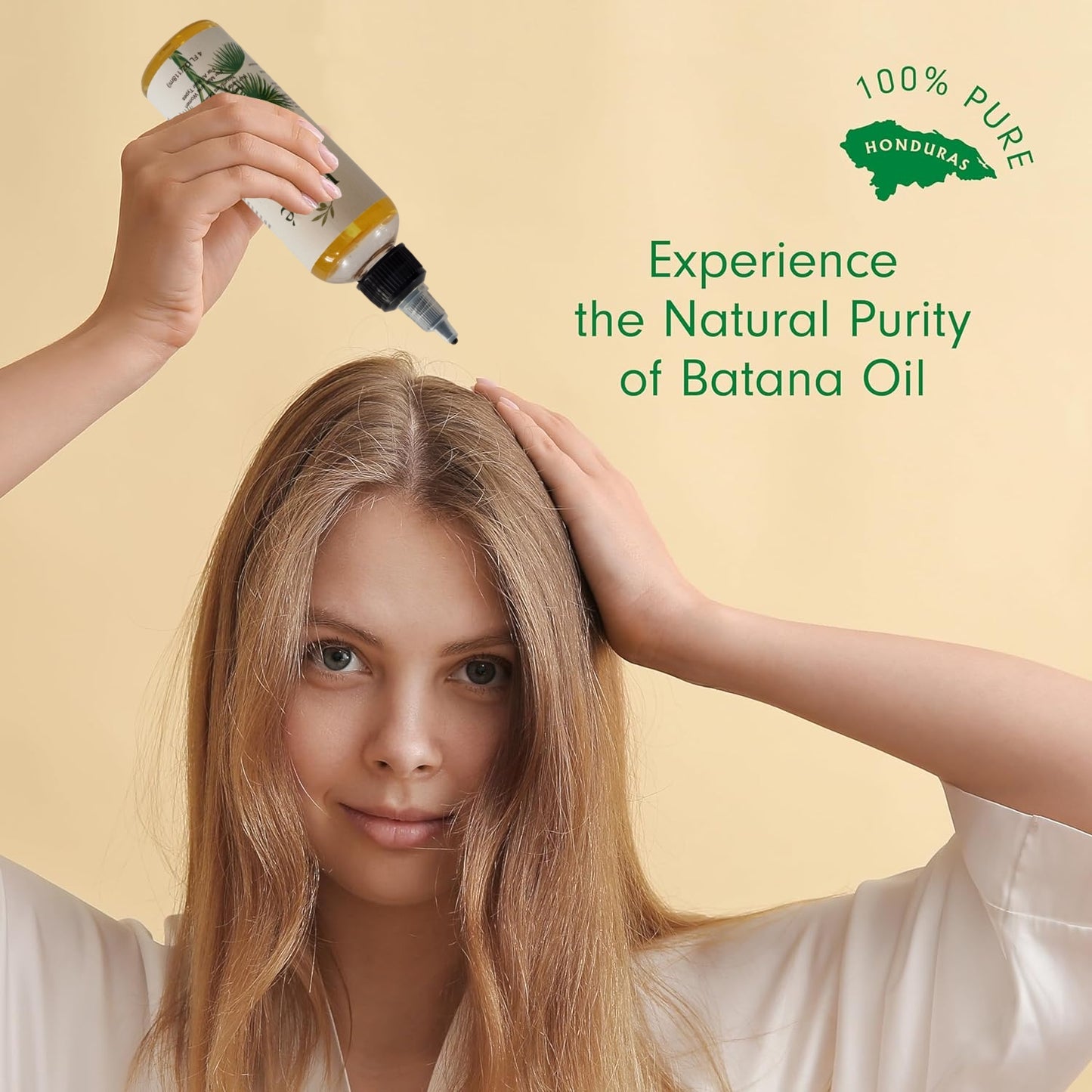 Floré Haircare Batana Oil 118ml | Pure Batana Oil for Hair Growth, Thinning Hair, Scalp Nourishment & Shine | 100% Natural, Paraben-Free, Vegan - Floré Haircare 