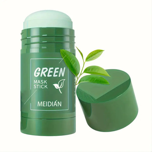 Meidian Green Mask Stick – Deep Cleanse Clay Stick for Pores, Acne & Oil Control – Natural Face Mask - Pack of 2