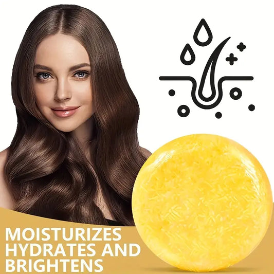 Pure Ginger Shampoo Soap Bar 60g – Natural Hair Growth, Dandruff Relief & Scalp Nourishment – Sulfate & Paraben Free, Vegan, Eco-Friendly