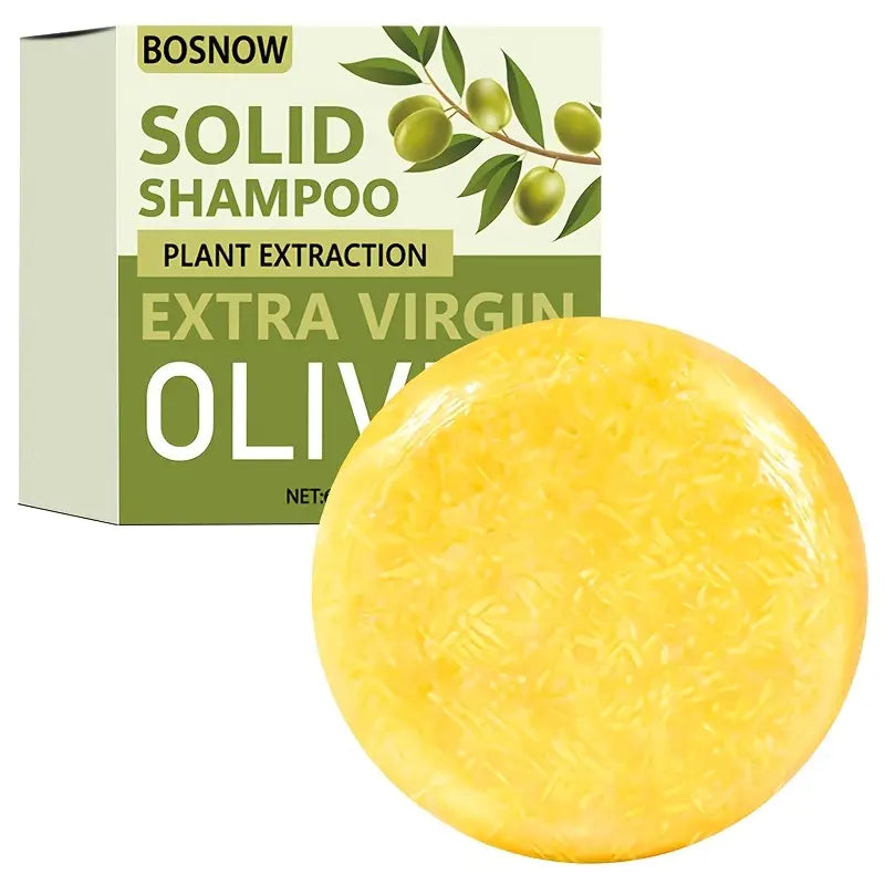Premium Olive Oil Shampoo Soap Bar 60g – Deeply Nourishing, Sulfate & Paraben-Free, Natural Hair Cleanser for Strong, Shiny Hair