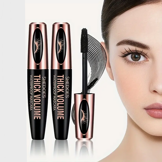 Shedoes Waterproof Mascara – Smudge-Proof, Long-Lasting Volume - Pack of 2